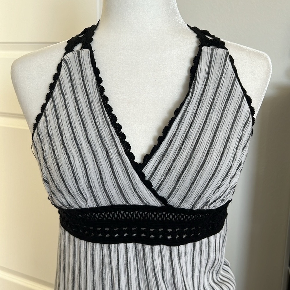 NWOT Lilka Anthropologie Striped Crochet Maxi Dress - S petite - Picture 8 of 8
